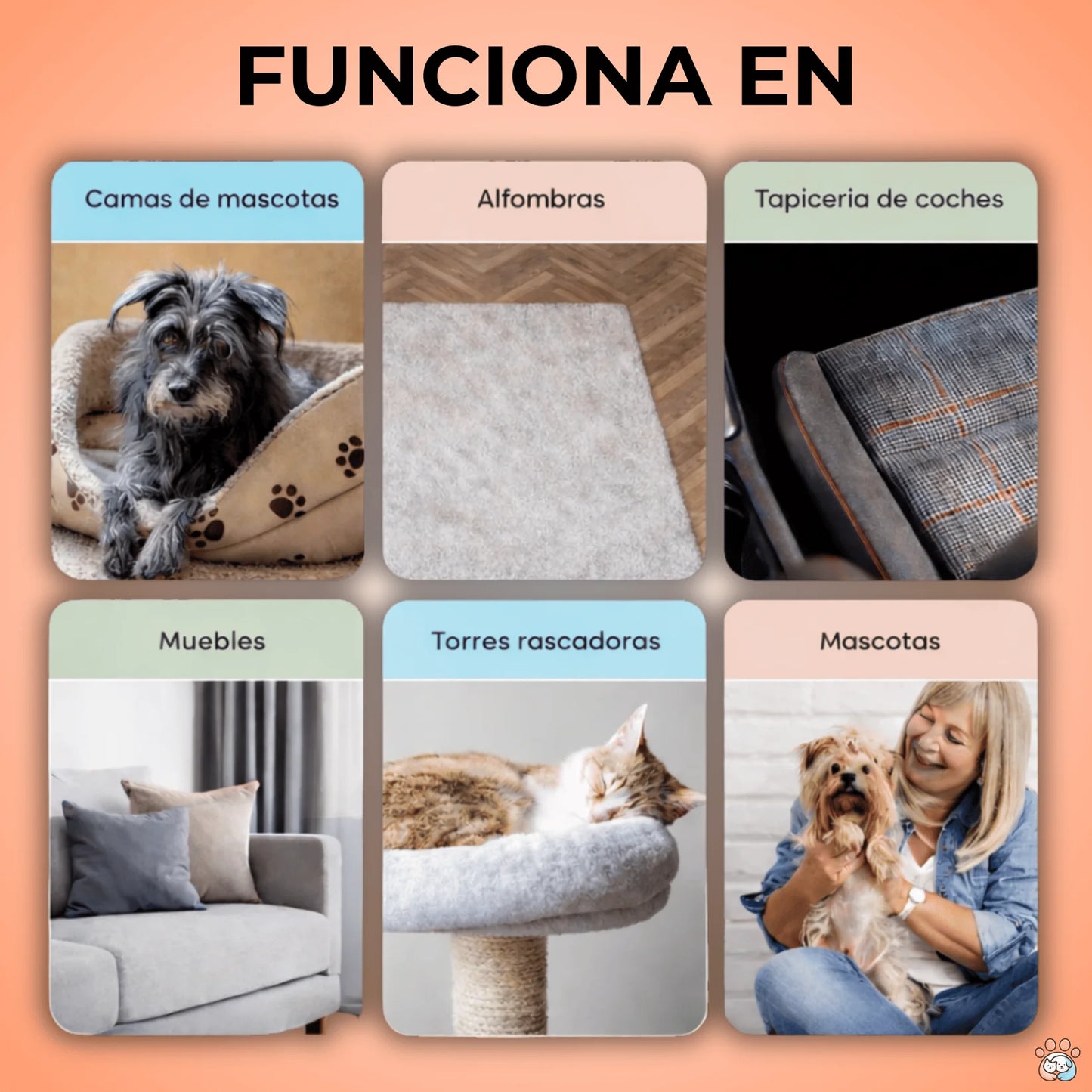 ZeroPelo - Limpia el pelo de tu mascota de cualquier superficie.