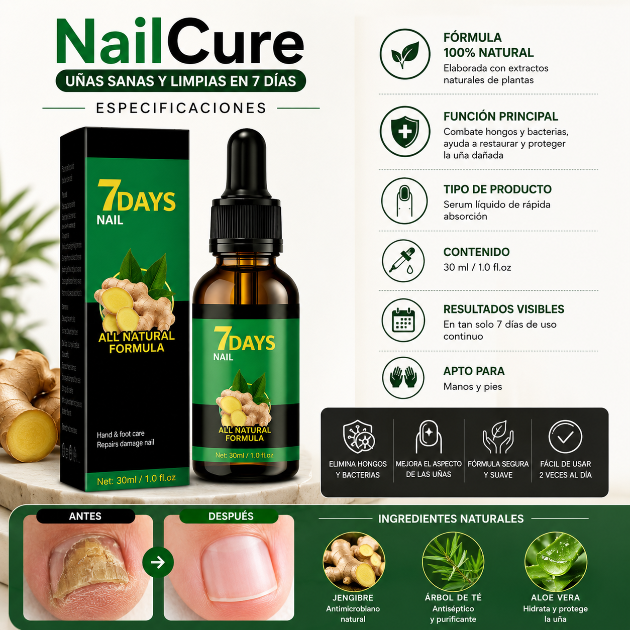 NailCure - Uñas sanas y limpias en 7 días.