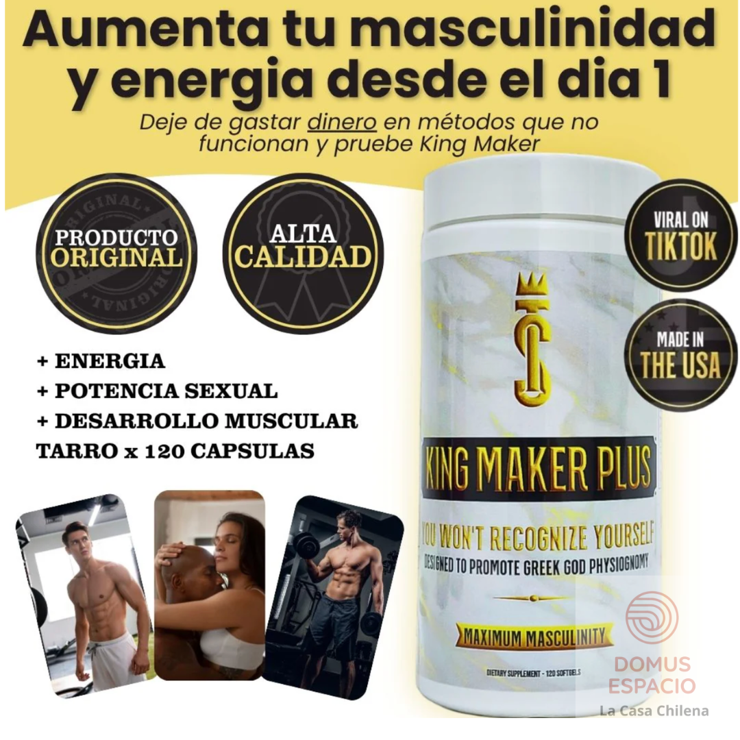 King Maker - El soporte natural "13-en-1" que tu cuerpo necesita para rendir más.