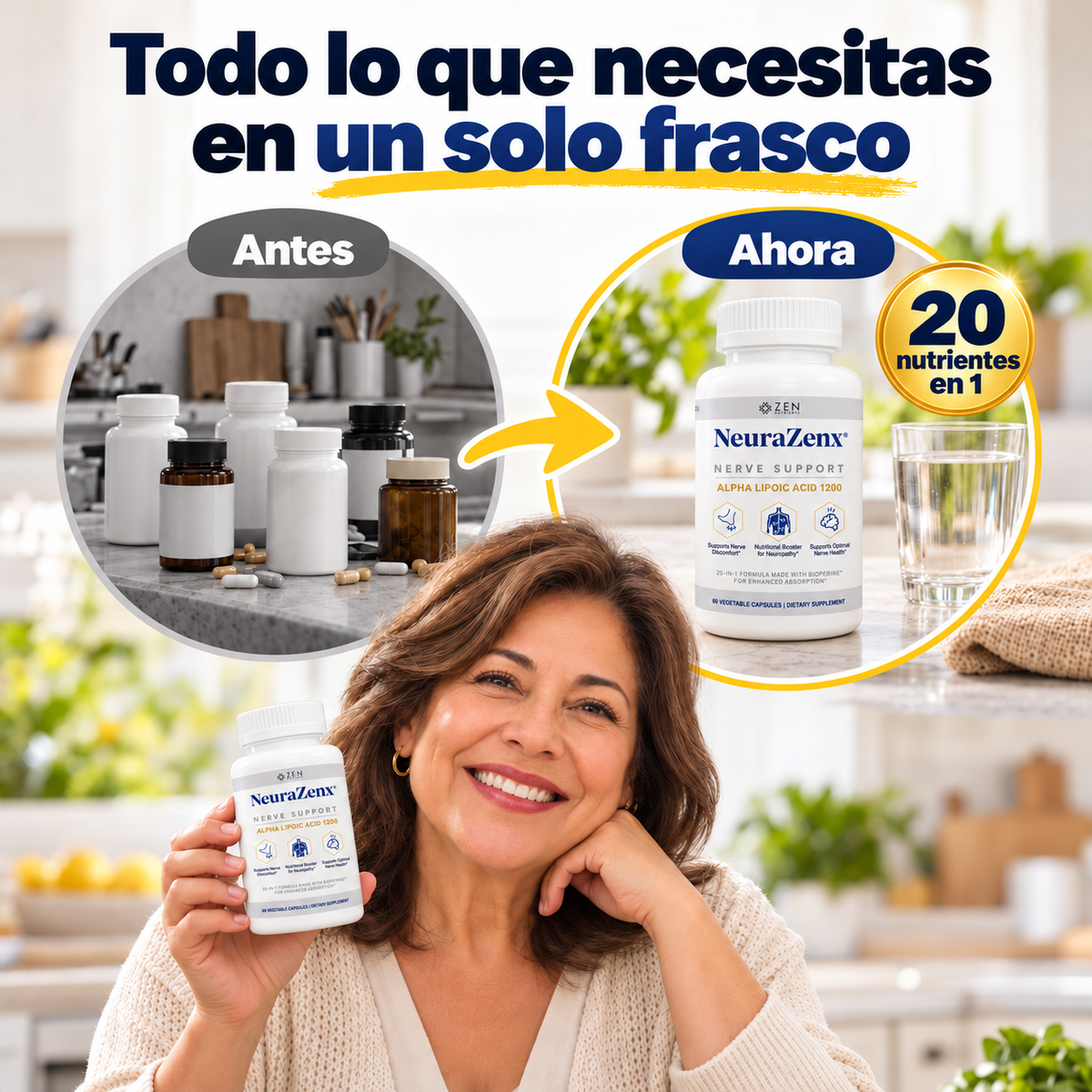 NeuraZenx® - 20 nutrientes para tu sistema nervioso