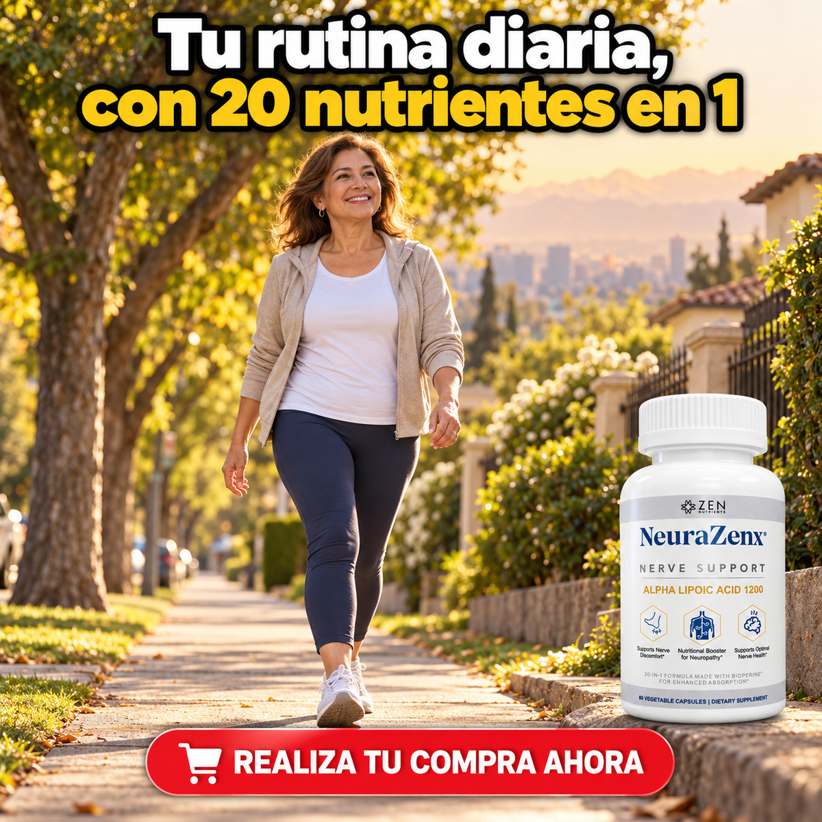 NeuraZenx® - 20 nutrientes para tu sistema nervioso