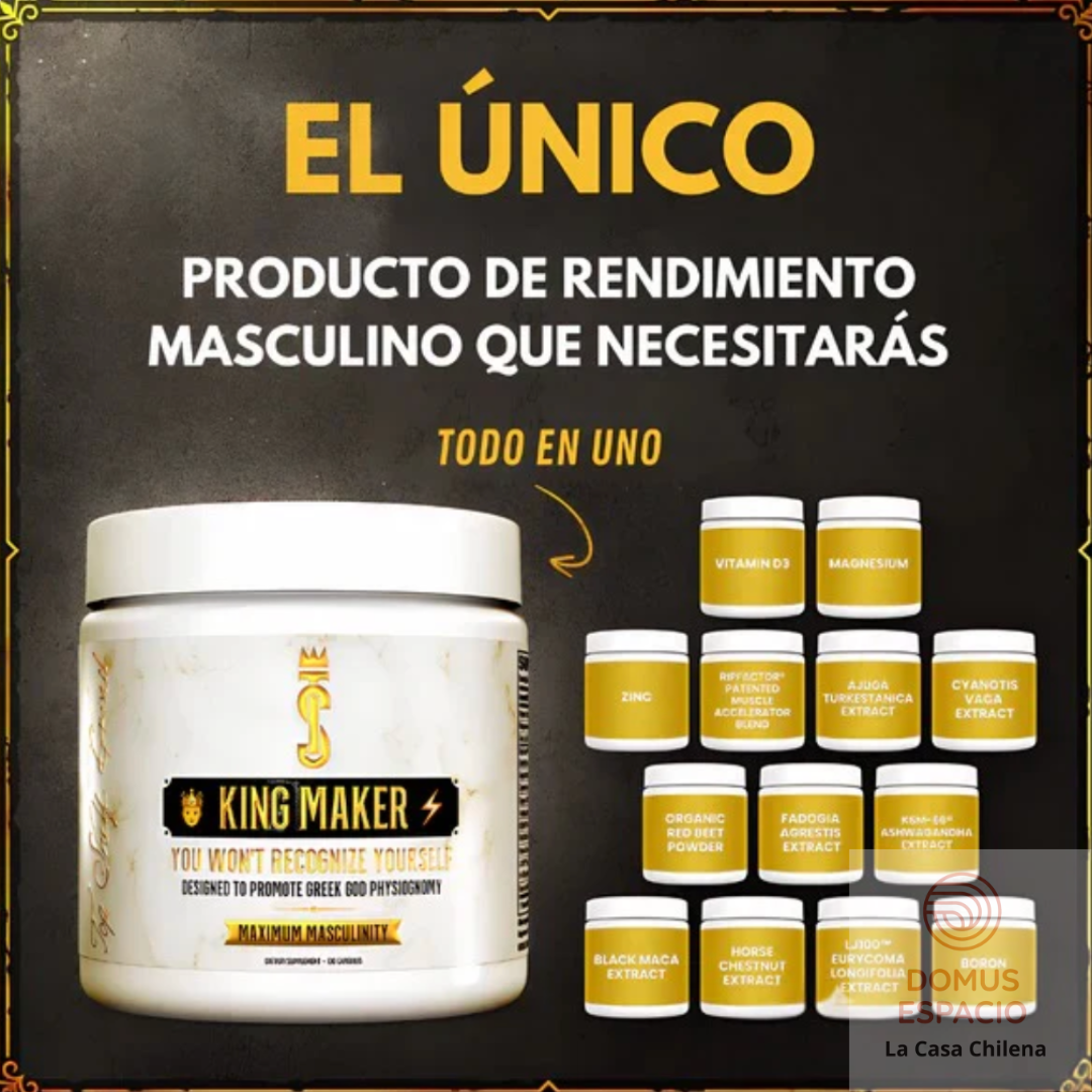 King Maker - El soporte natural "13-en-1" que tu cuerpo necesita para rendir más.