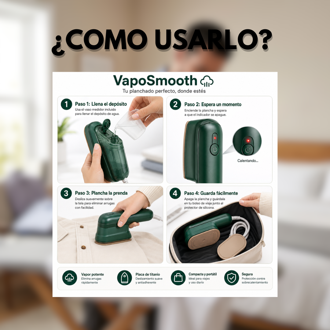 VapoSmooth® - Elimina arrugas fácilmente
