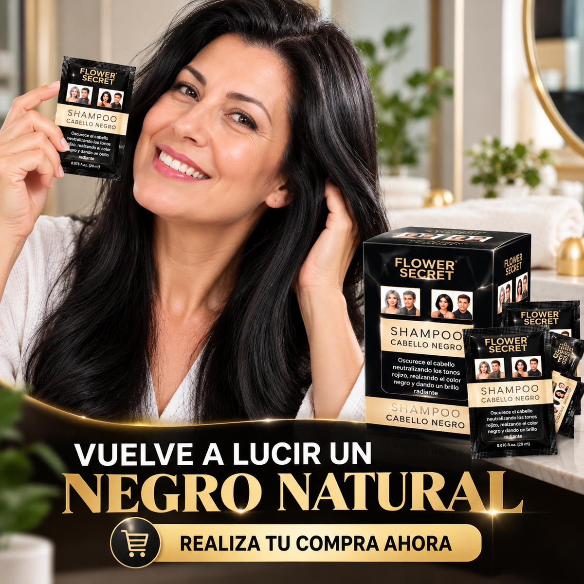 NeroHair - Cubre canas con un negro natural