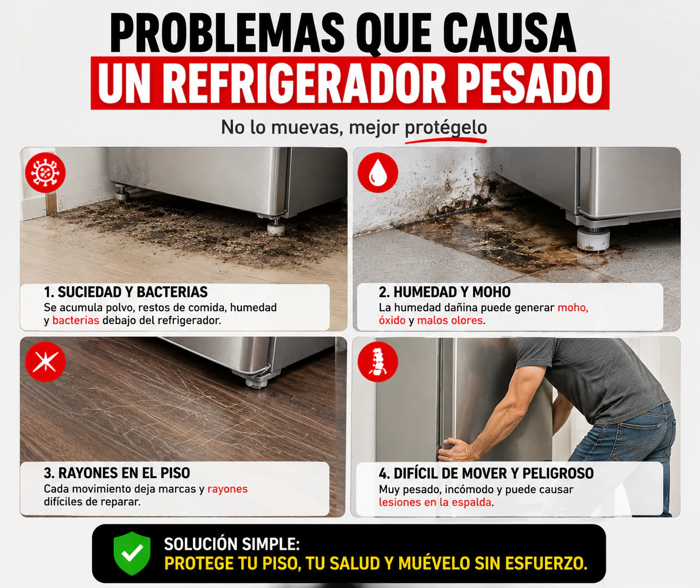 MoveRoll™ | Mueve Electrodomésticos Sin Esfuerzo (Pack x2)