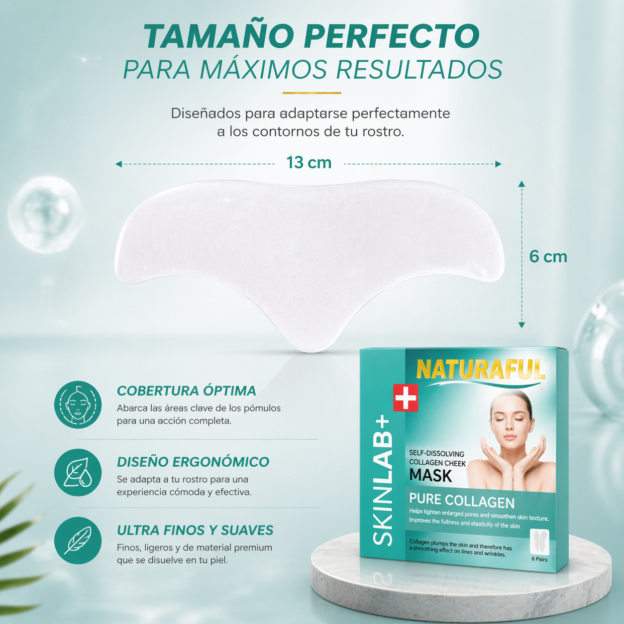 DermFix Colágeno - Colágeno puro que se disuelve directo en tu piel.