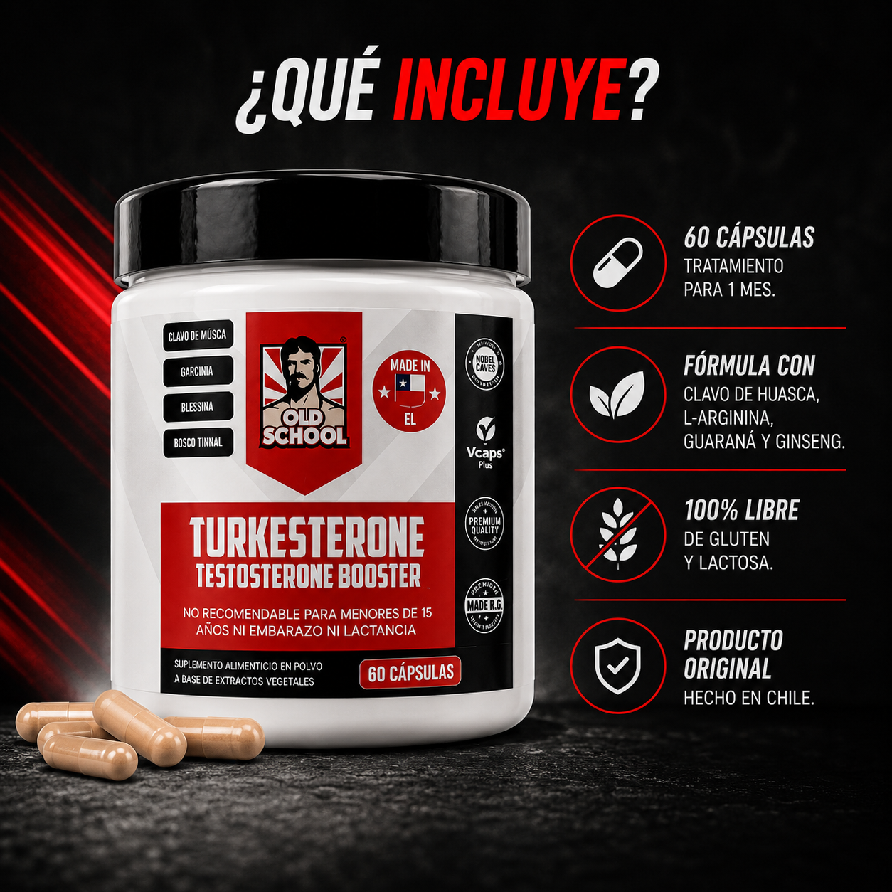 Turkesterone - Más energía y fuerza sin hormonas artificiales.