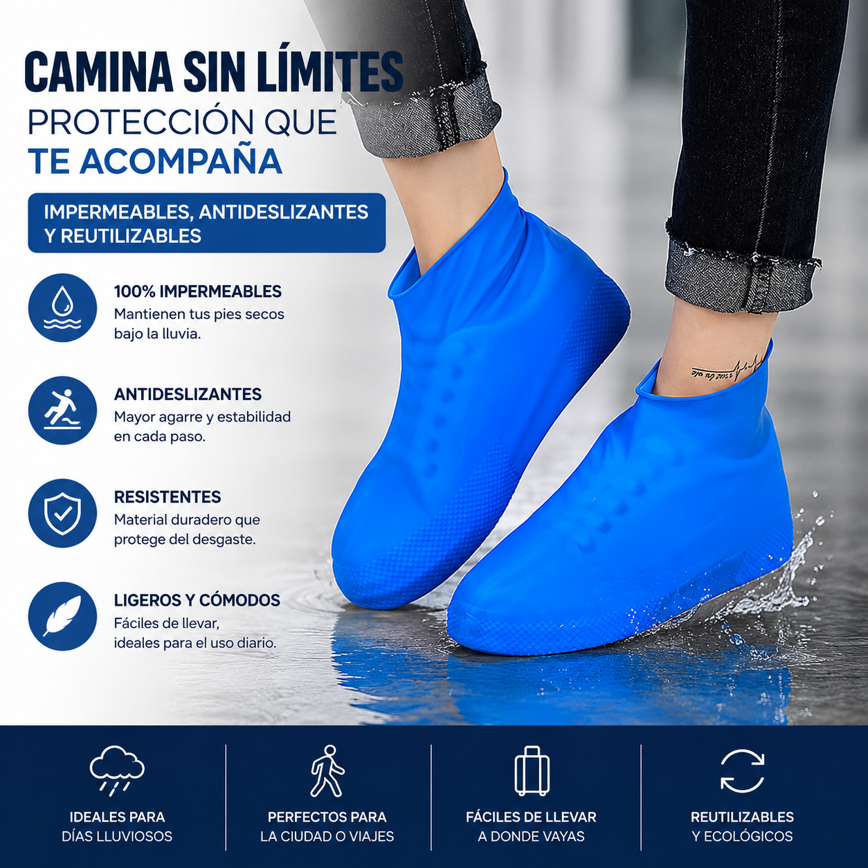 RainGuard - Tus zapatos secos, como si no hubiera llovido.