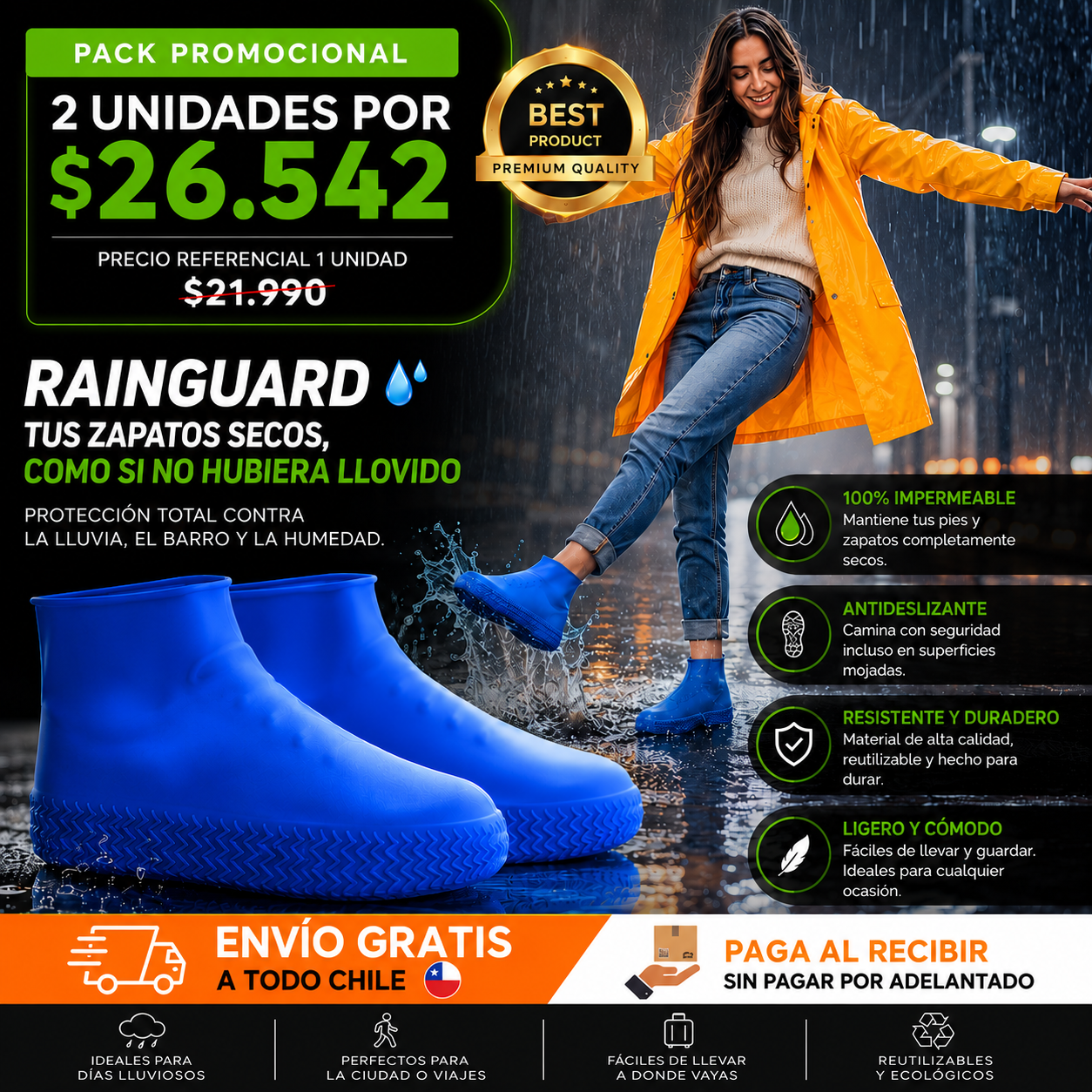 RainGuard - Tus zapatos secos, como si no hubiera llovido.