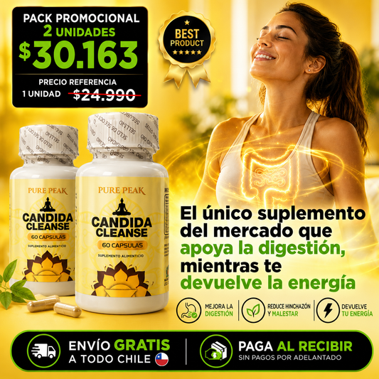 Candida Cleanse - Menos hinchazón, más bienestar diario.