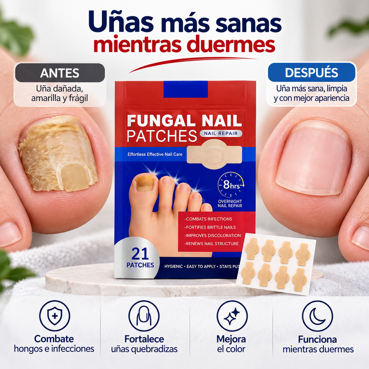 NailPatch - Cuidado fácil mientras duermes