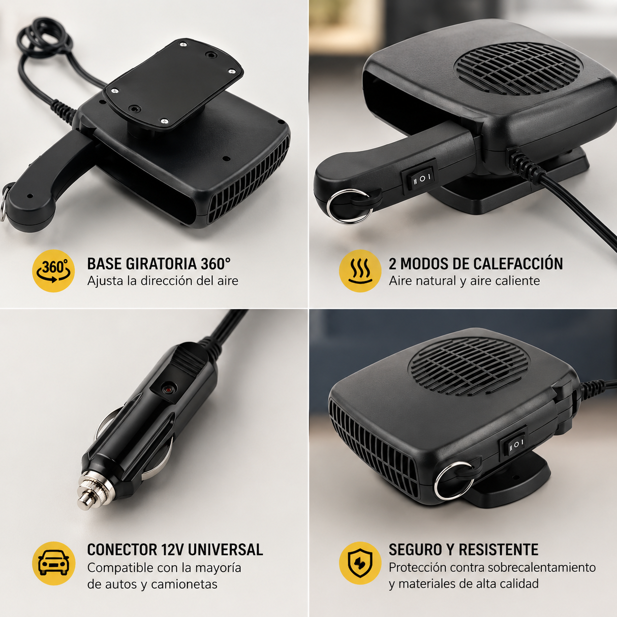 AutoHeat Max™ - Calor inmediato y mejor visibilidad en cada viaje.