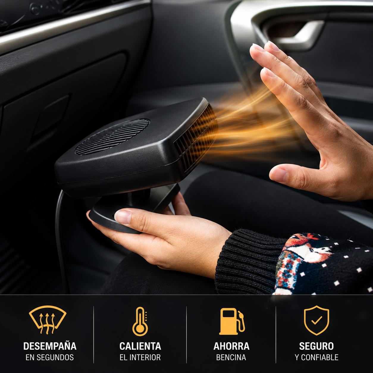 AutoHeat Max™ - Calor inmediato y mejor visibilidad en cada viaje.