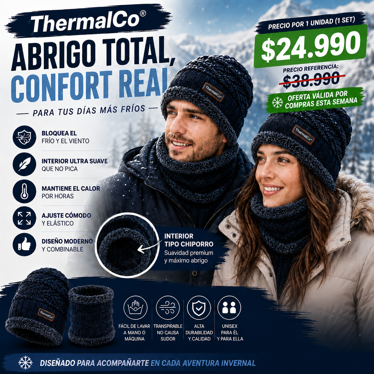 Set ThermalCo® | El calor que el invierno no te puede quitar.