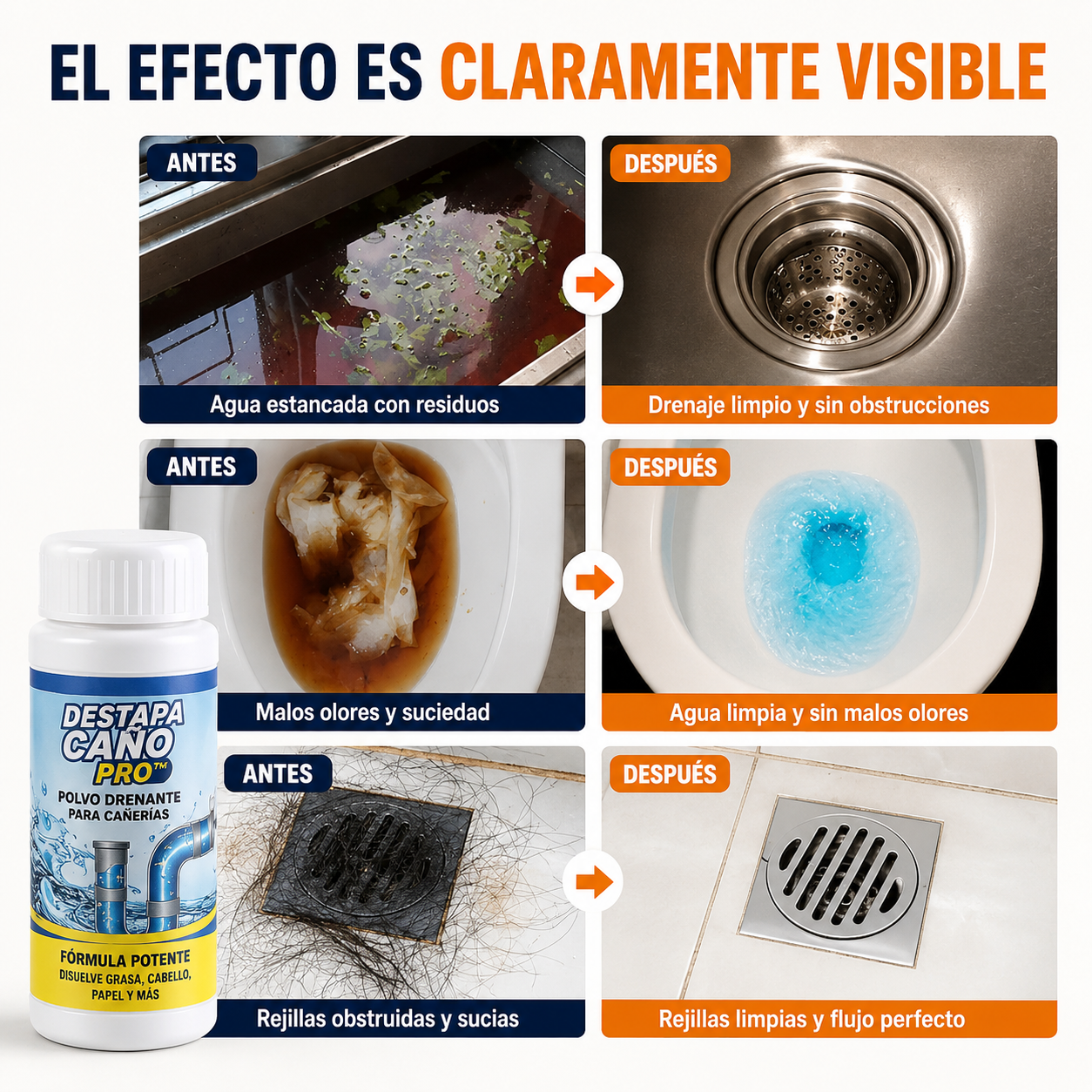 DestapaCaño Pro™ - Destapa cañerías sin esfuerzo.