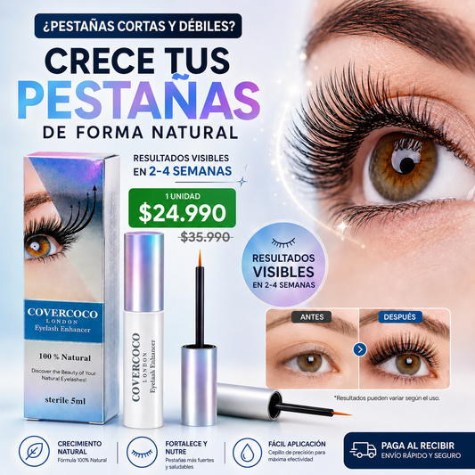 Covercoco® - Fortalece y alarga tus pestañas con uso diario nocturno.