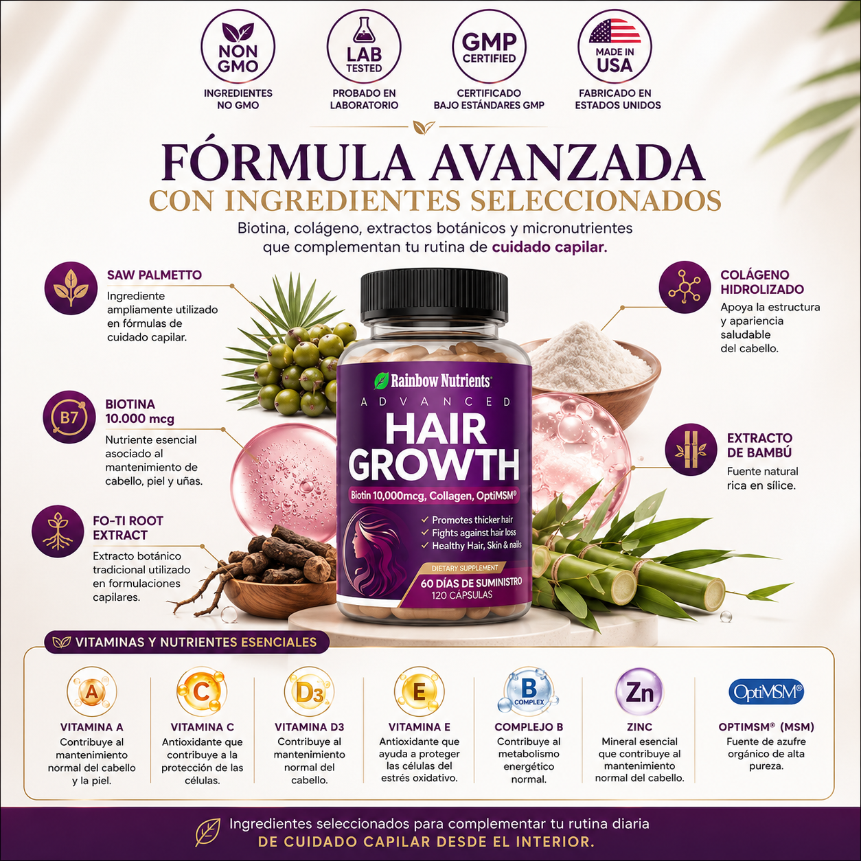 HairGrowth®  - Frena la caída, recupera densidad.