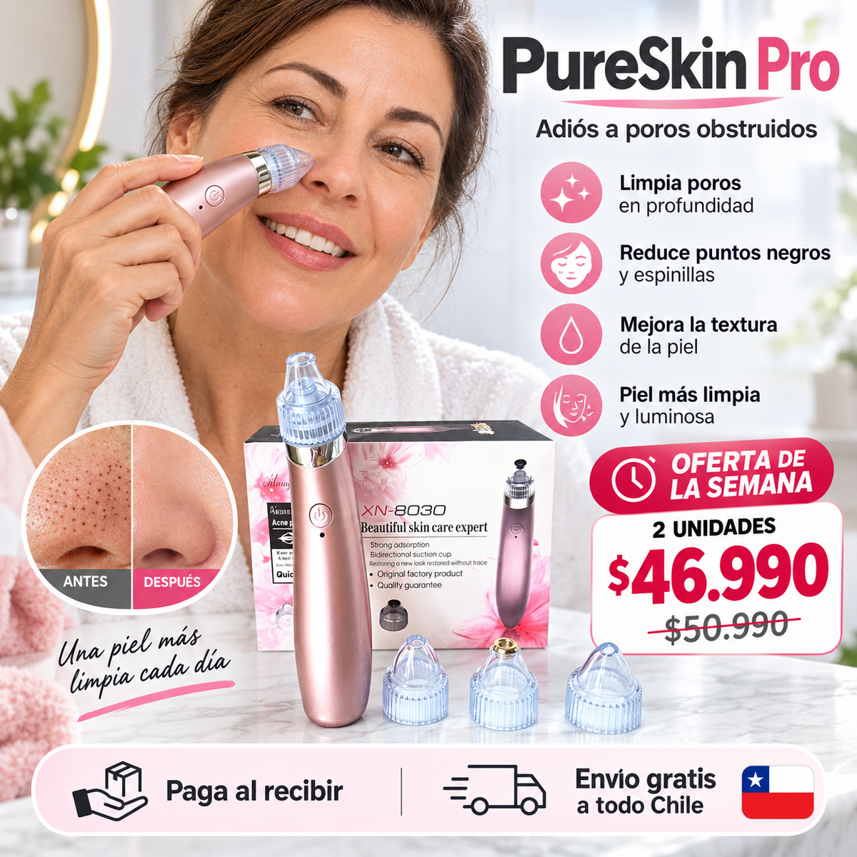 PureSkin Pro - Adiós a poros obstruidos