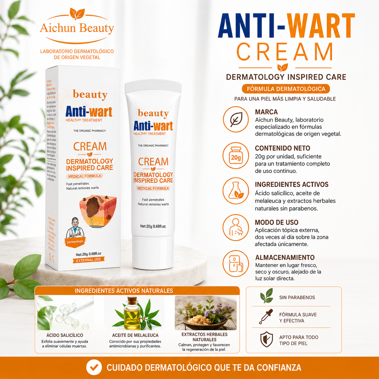 Anti-Wart® | Disuelve verrugas naturalmente, sin dejar marca.