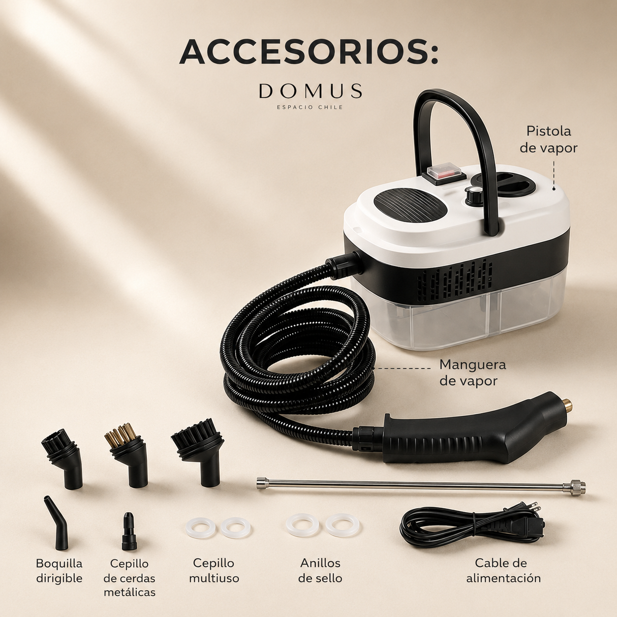 SteamForce 2500W - Grasa y suciedad eliminadas al instante.
