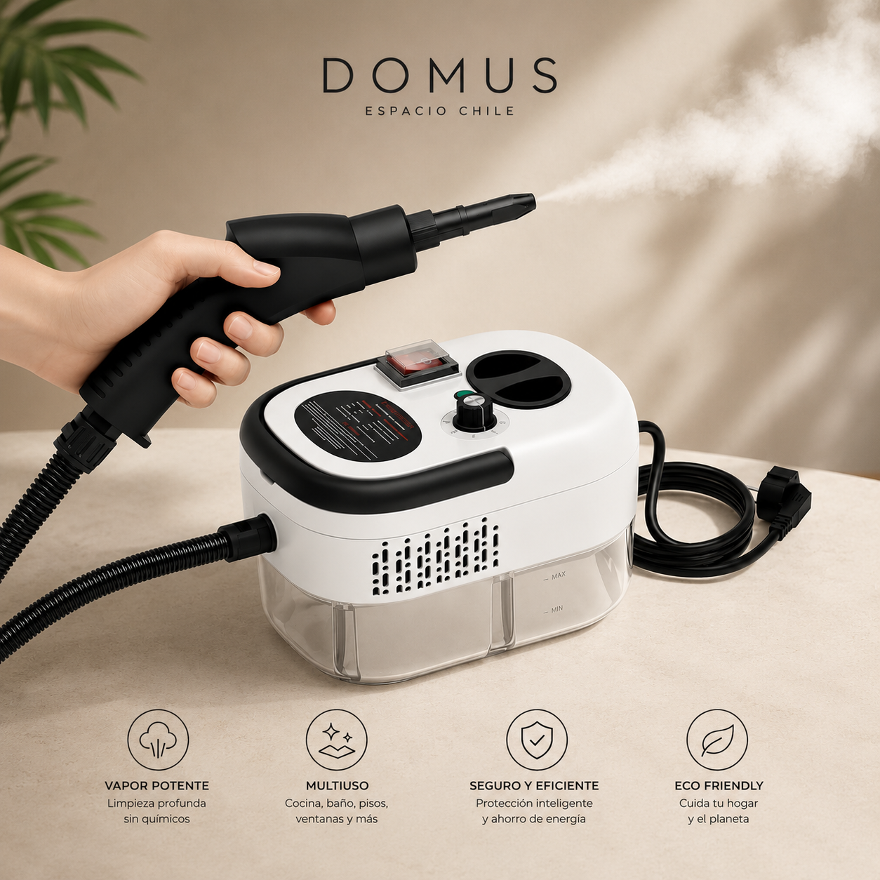 SteamForce 2500W - Grasa y suciedad eliminadas al instante.