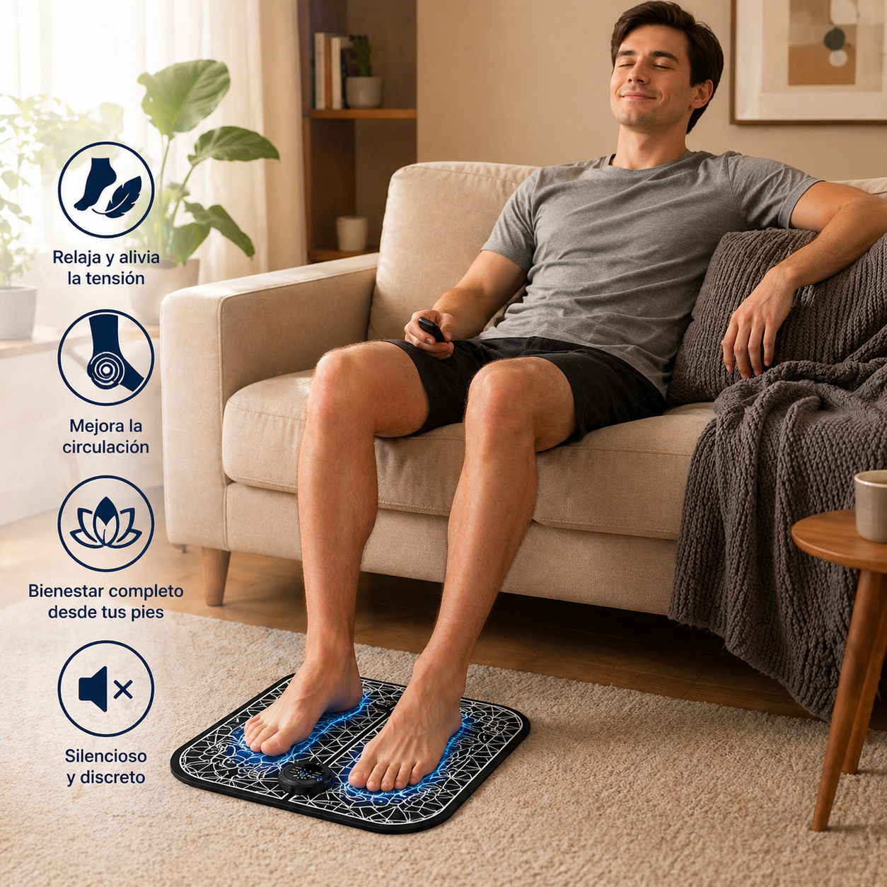 PulsoVital - El descanso que tus pies llevan todo el día pidiendo.