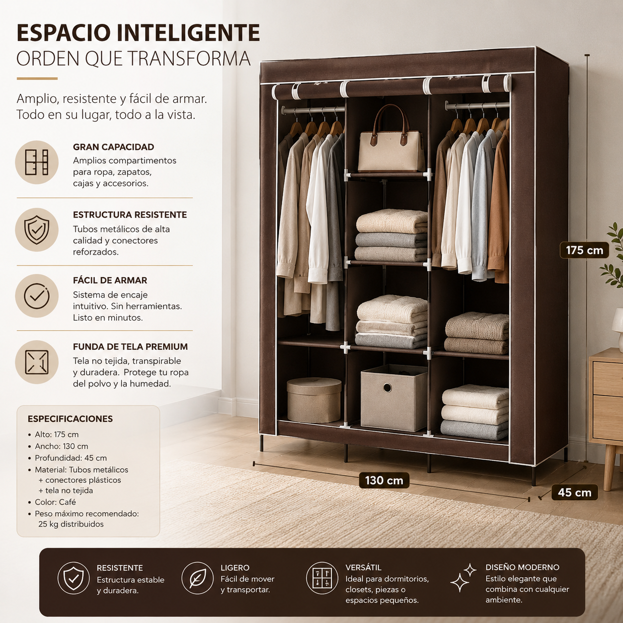 ClósetPro - Organiza toda tu ropa sin ocupar más espacio.