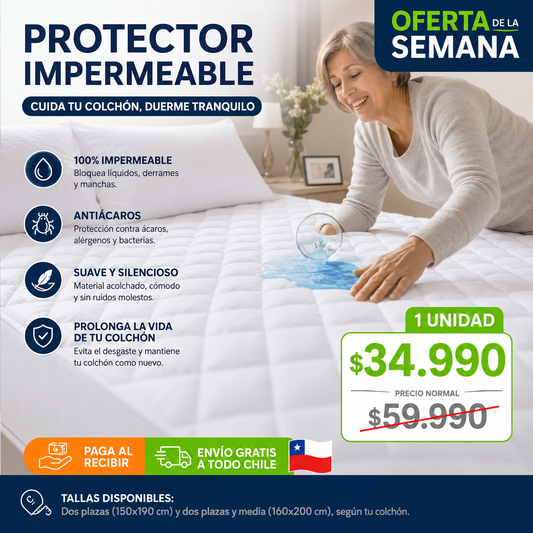 AquaShield® - Tu colchón intacto por años.