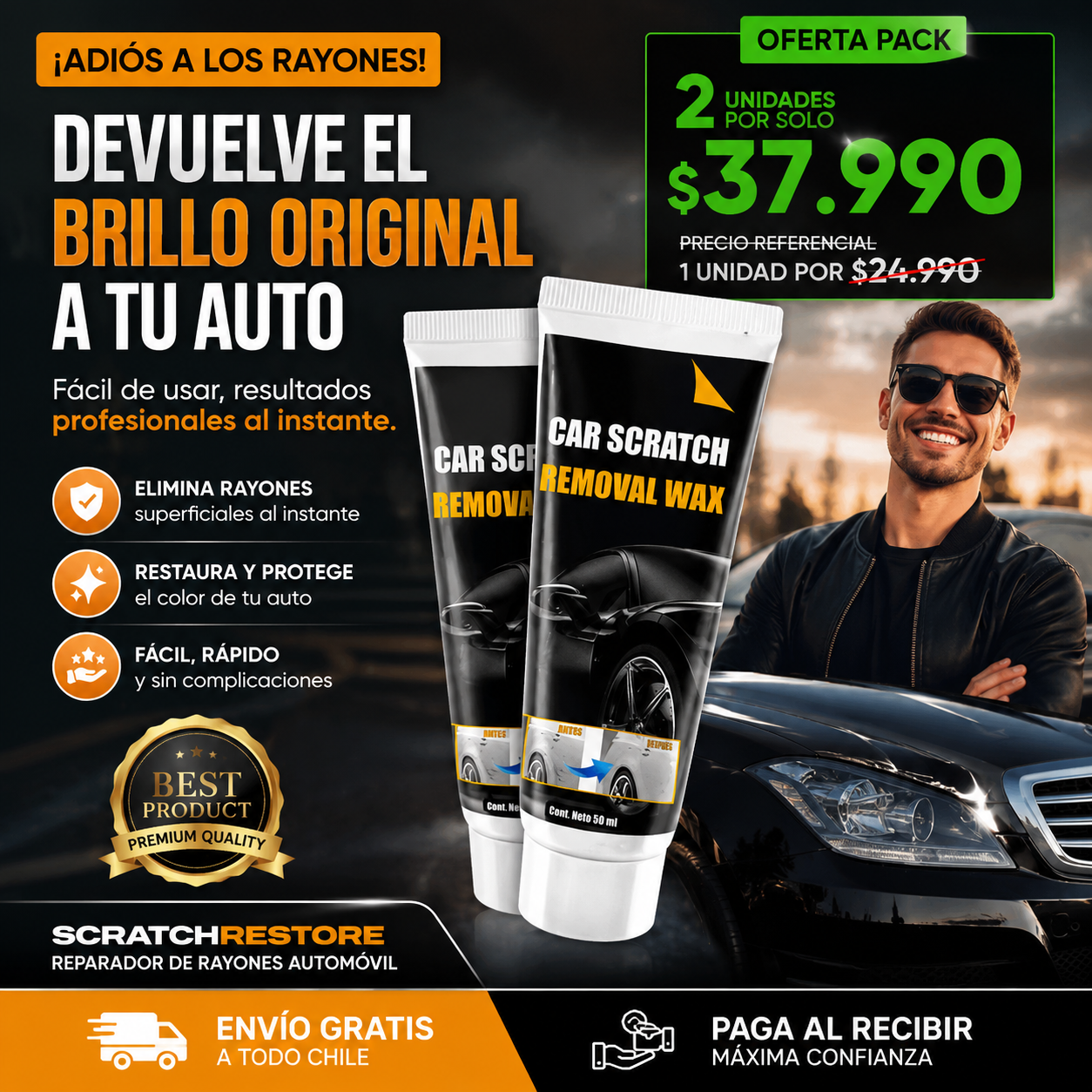Reparador de Rayones Automóvil - ScratchRestore