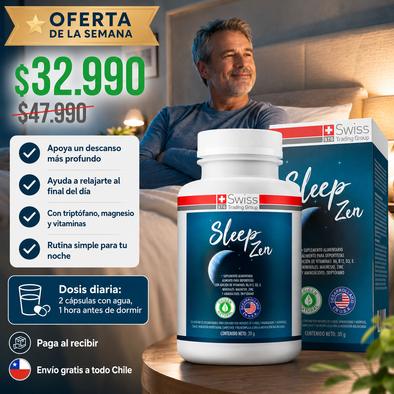 SleepZen® - Vuelve a un descanso más profundo.