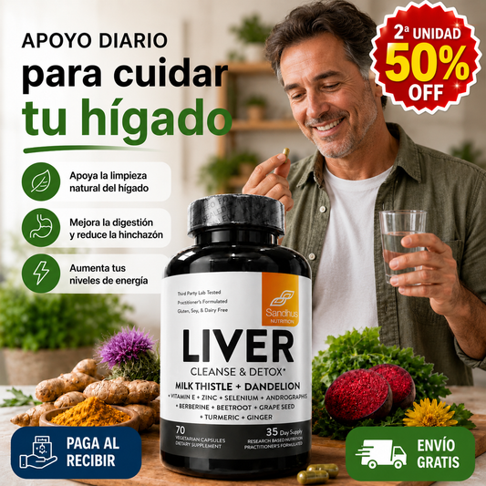 Liver Sanhepto® - Tu hígado limpio, tu energía de vuelta.