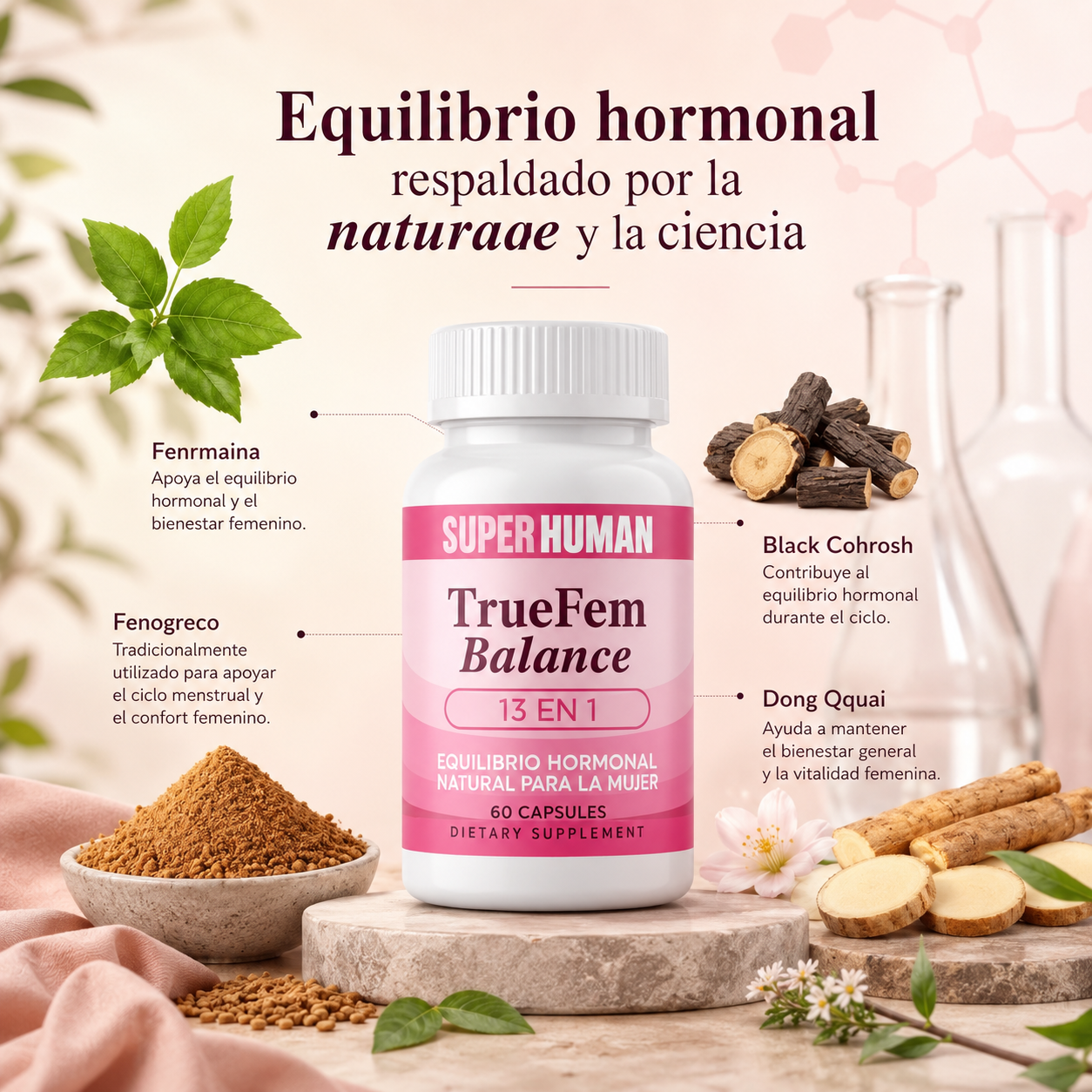 TrueFem Balance® - Tu energía y calma de vuelta, para cada etapa de tu vida.