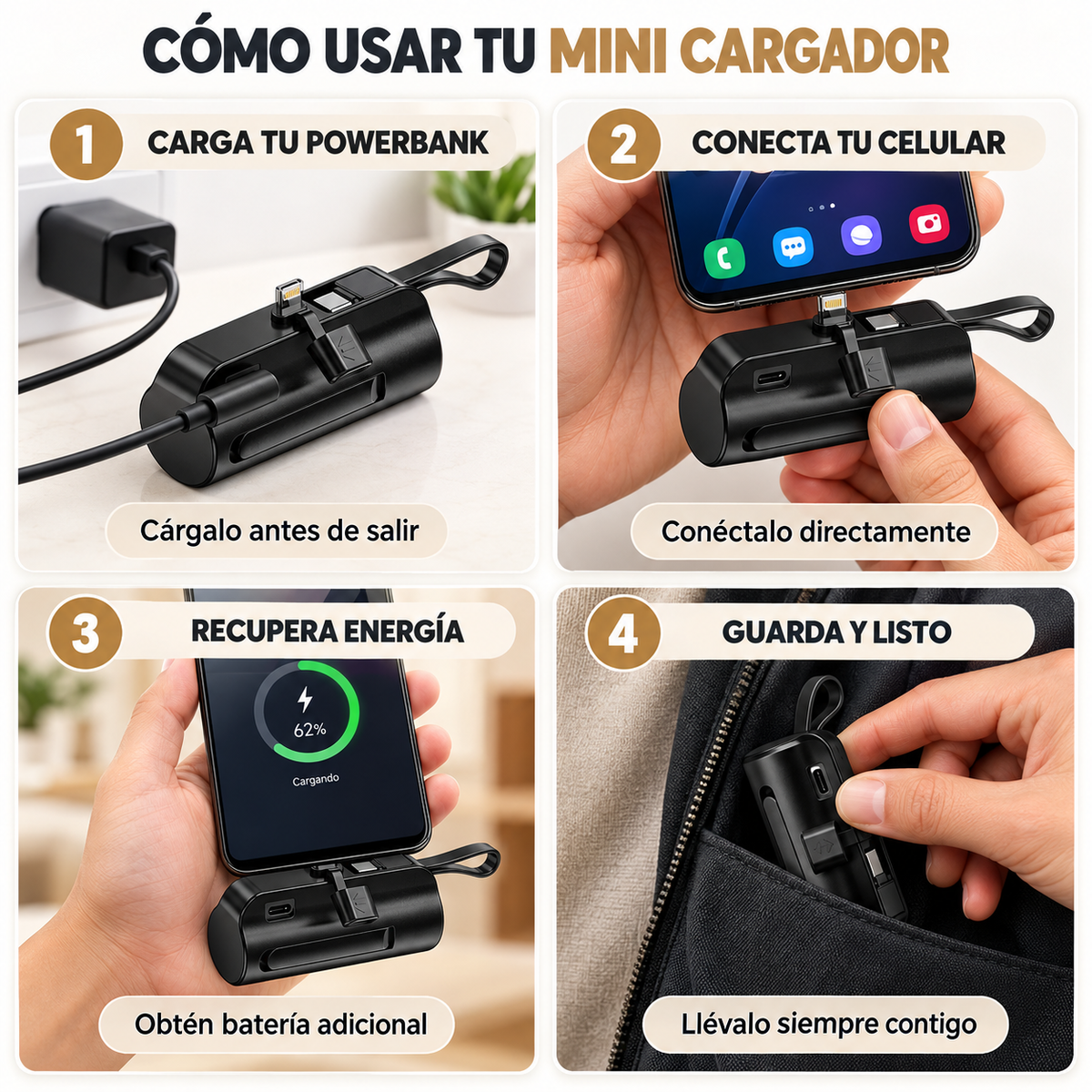MiniCharge - Energía de respaldo al instante