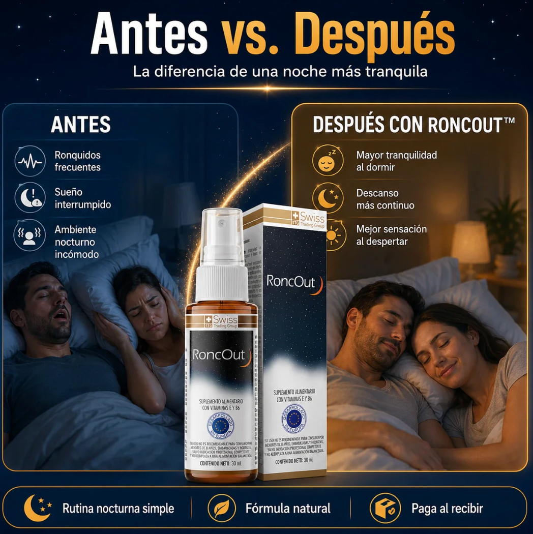 RoncOut®  - Termina con los ronquidos desde la primera aplicación.