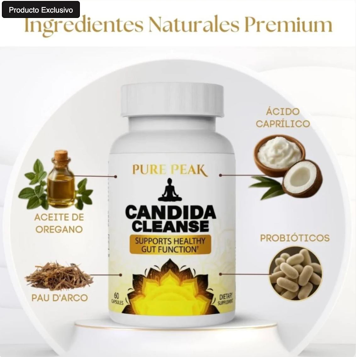 Candida Cleanse - Menos hinchazón, más bienestar diario.