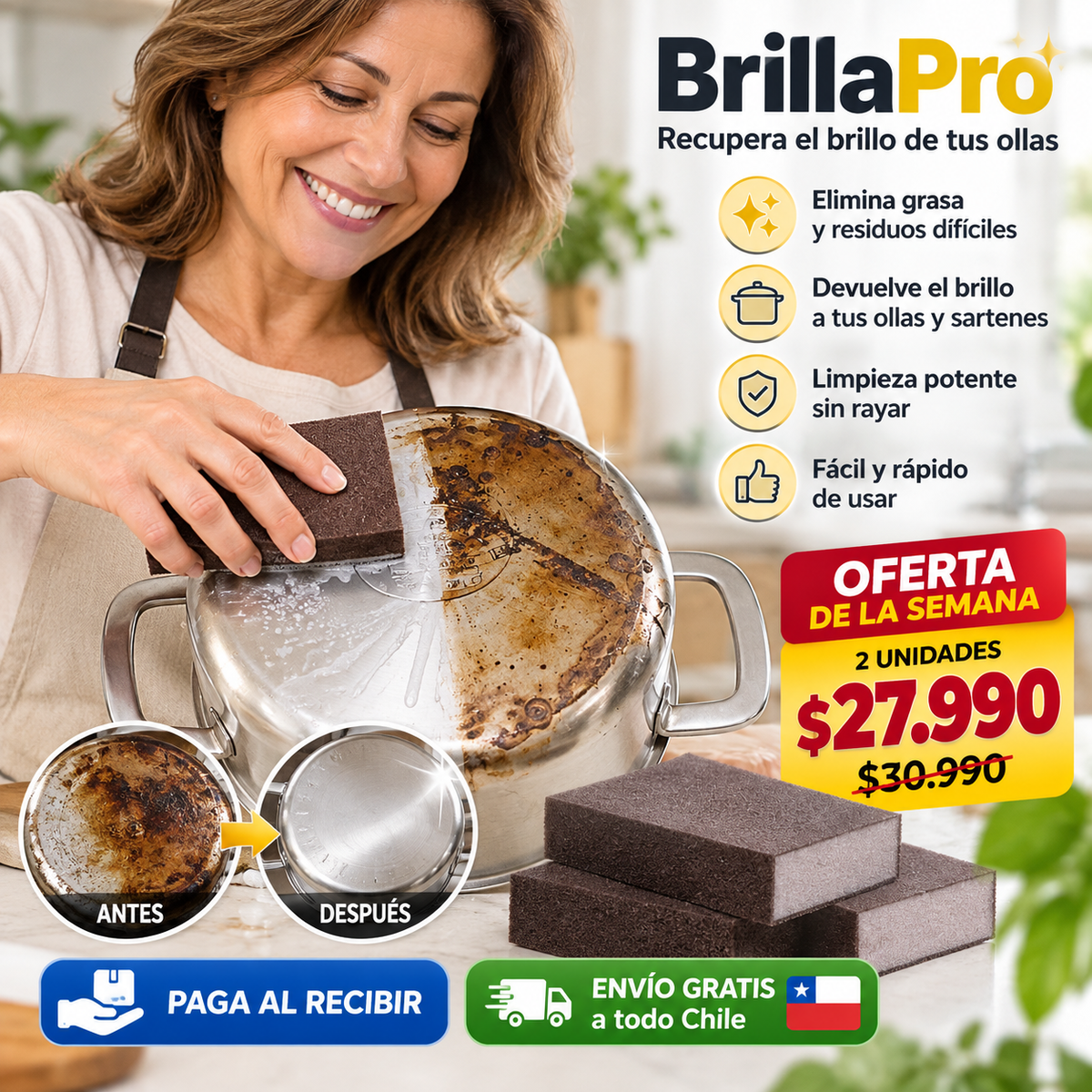 BrillaPro - Recupera el brillo de tus ollas