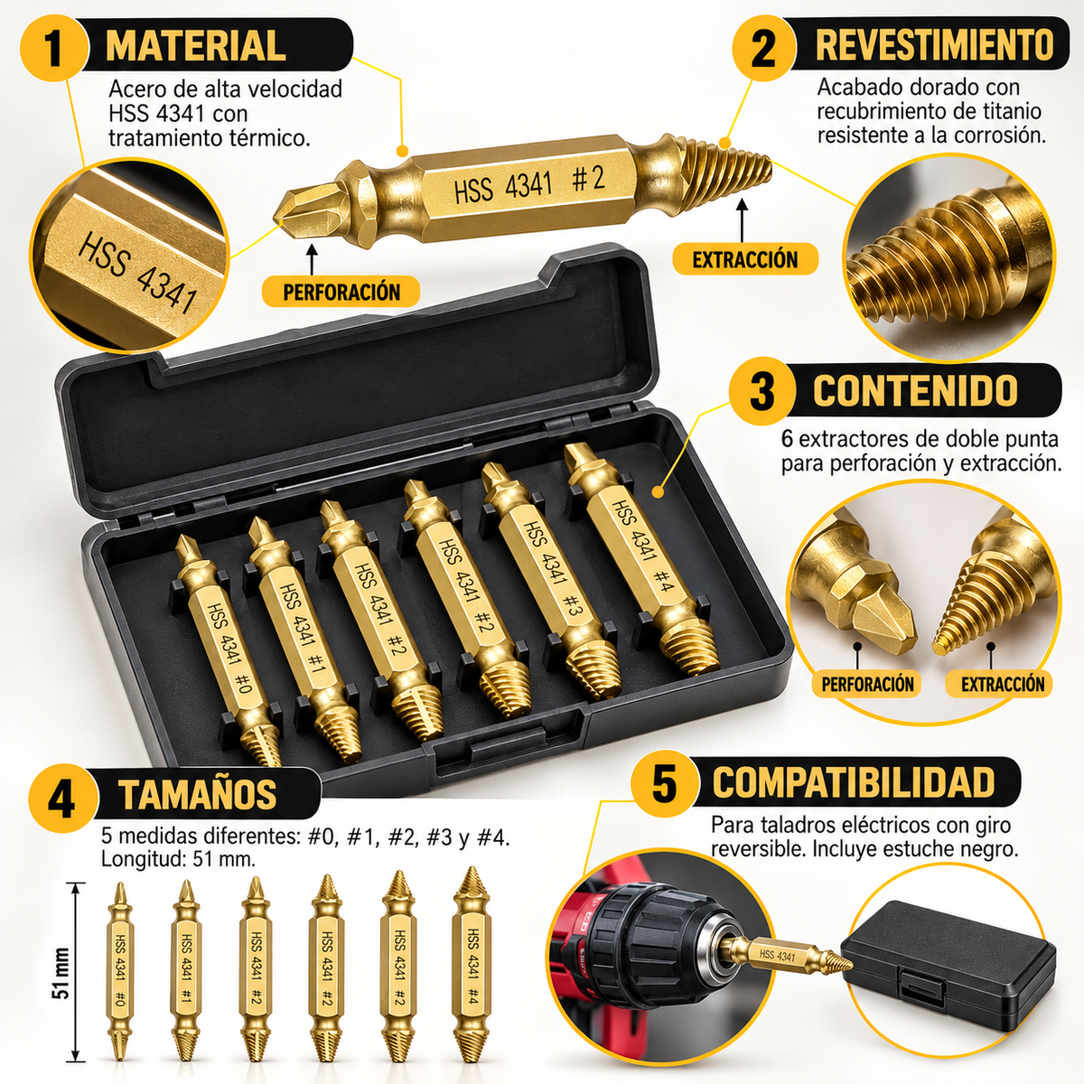ScrewPro - Extrae tornillos dañados fácilmente