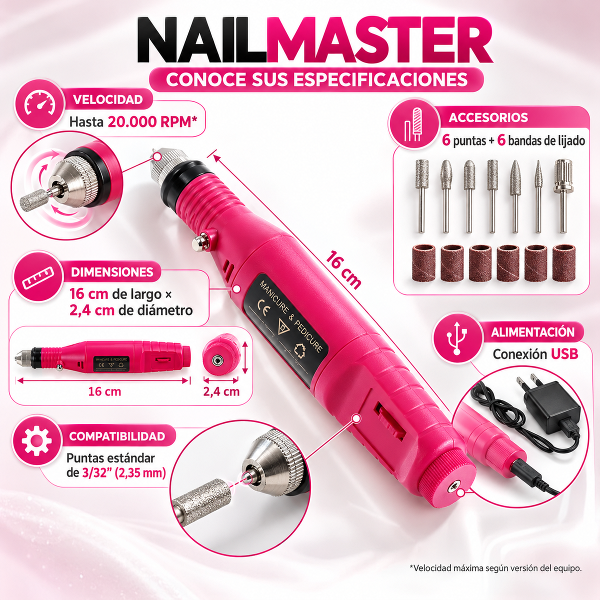 NailMaster - Lima y pule tus uñas fácilmente