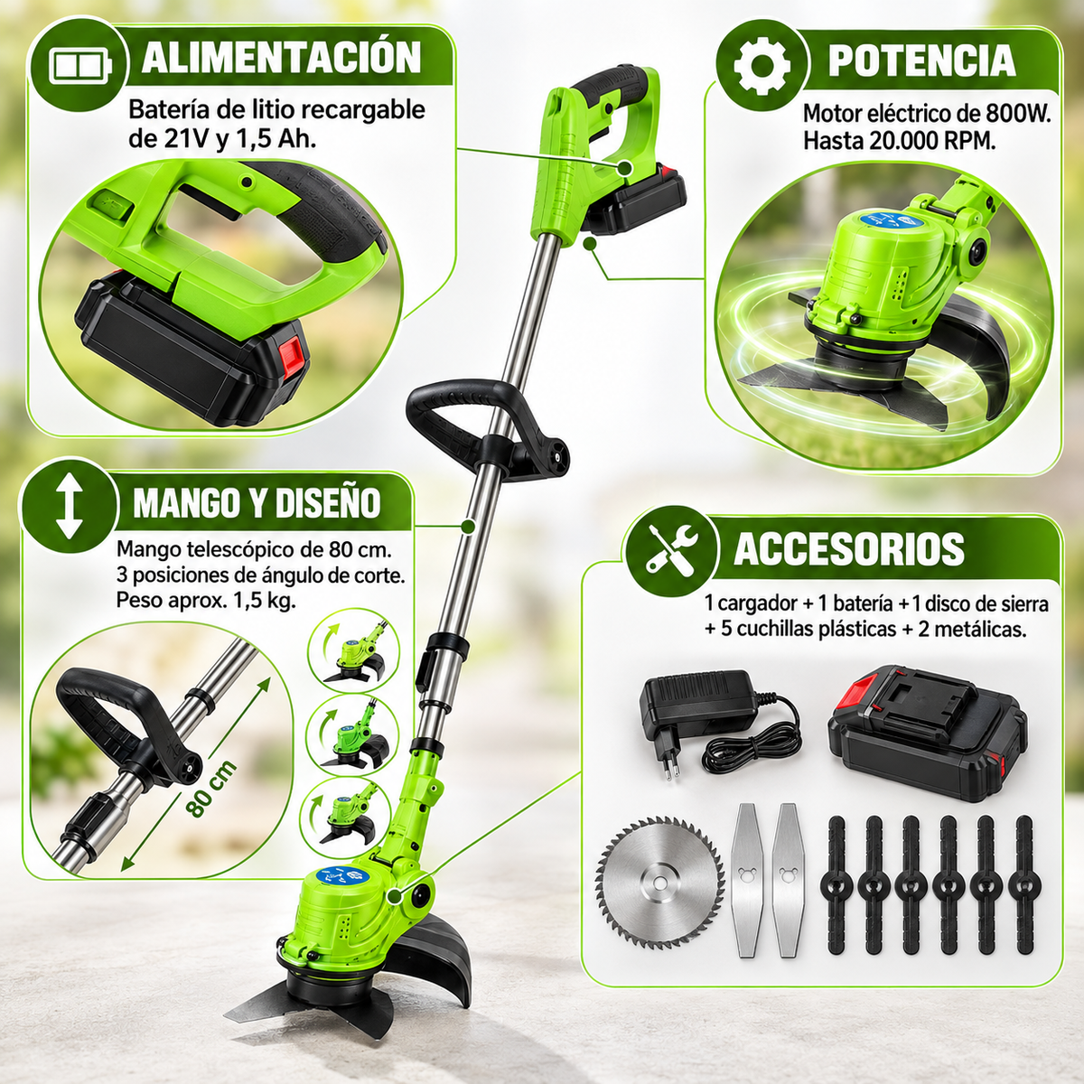 GreenCut - Bordes y pasto bien cortados