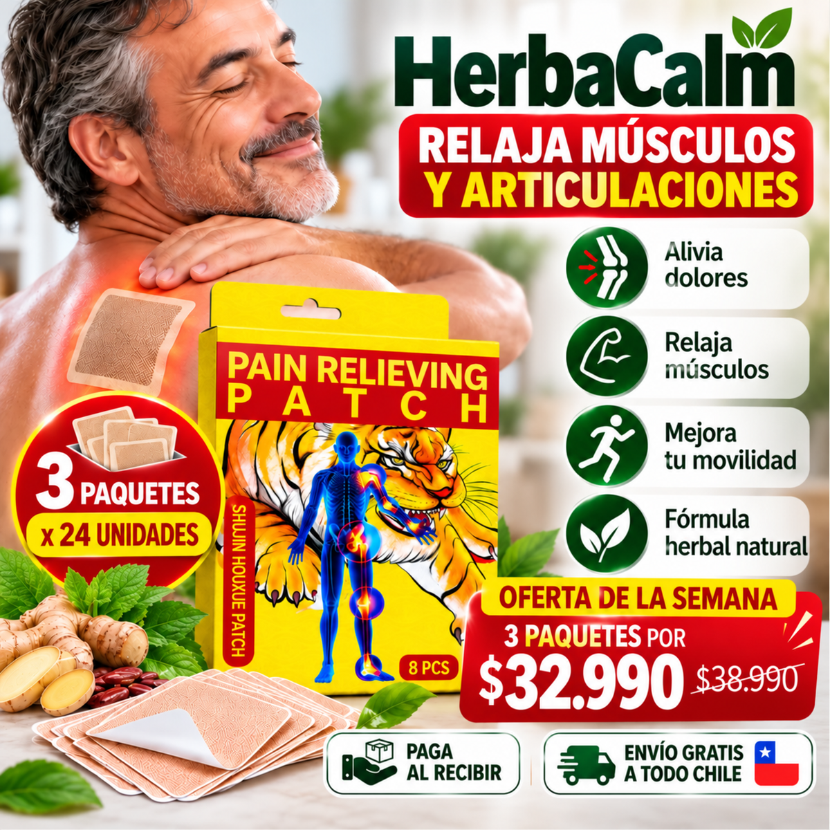 HerbaCalm - Relaja músculos y articulaciones