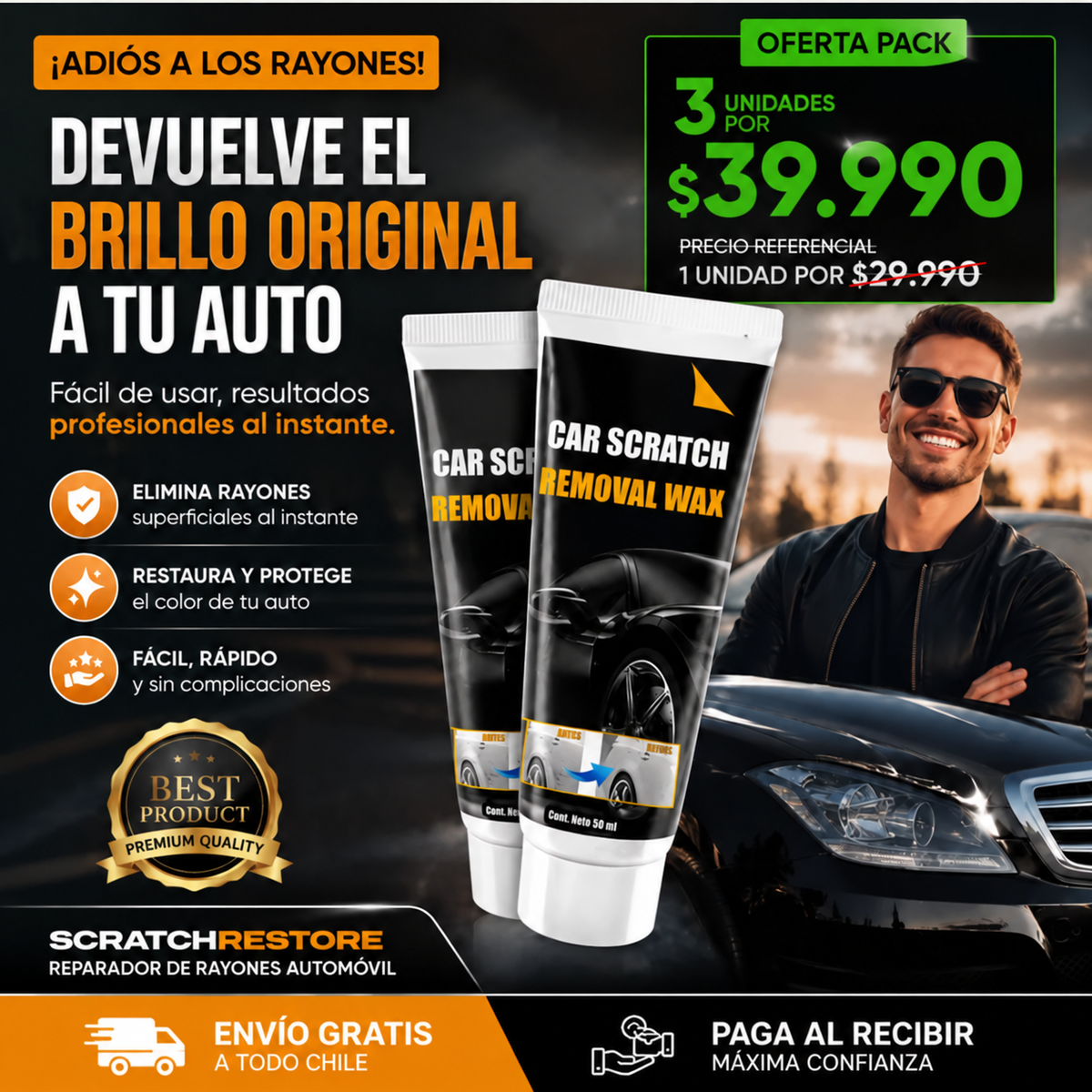Reparador de Rayones Automóvil - ScratchRestore