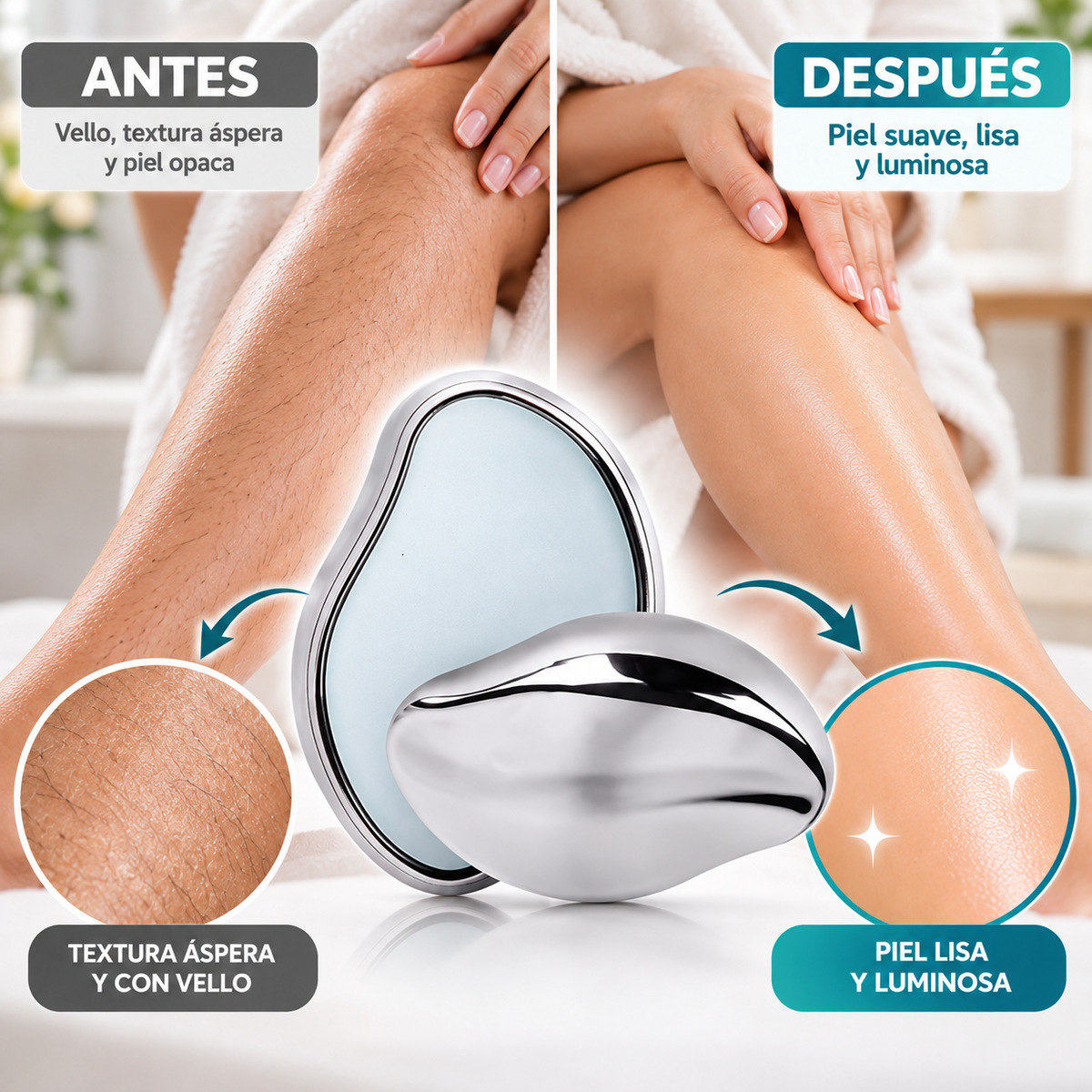 CrystalSkin - Depila y exfolia suavemente