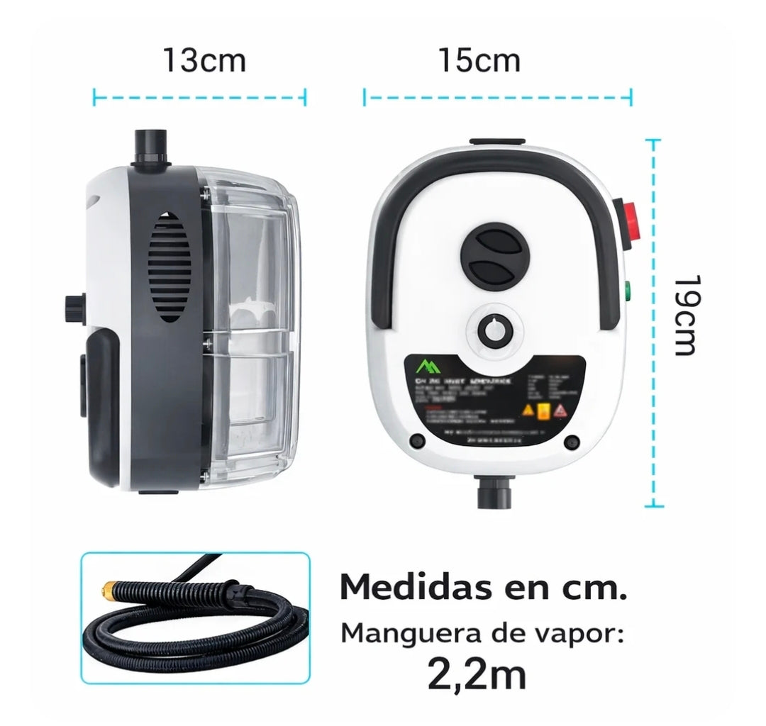 SteamForce 2500W - Grasa y suciedad eliminadas al instante.