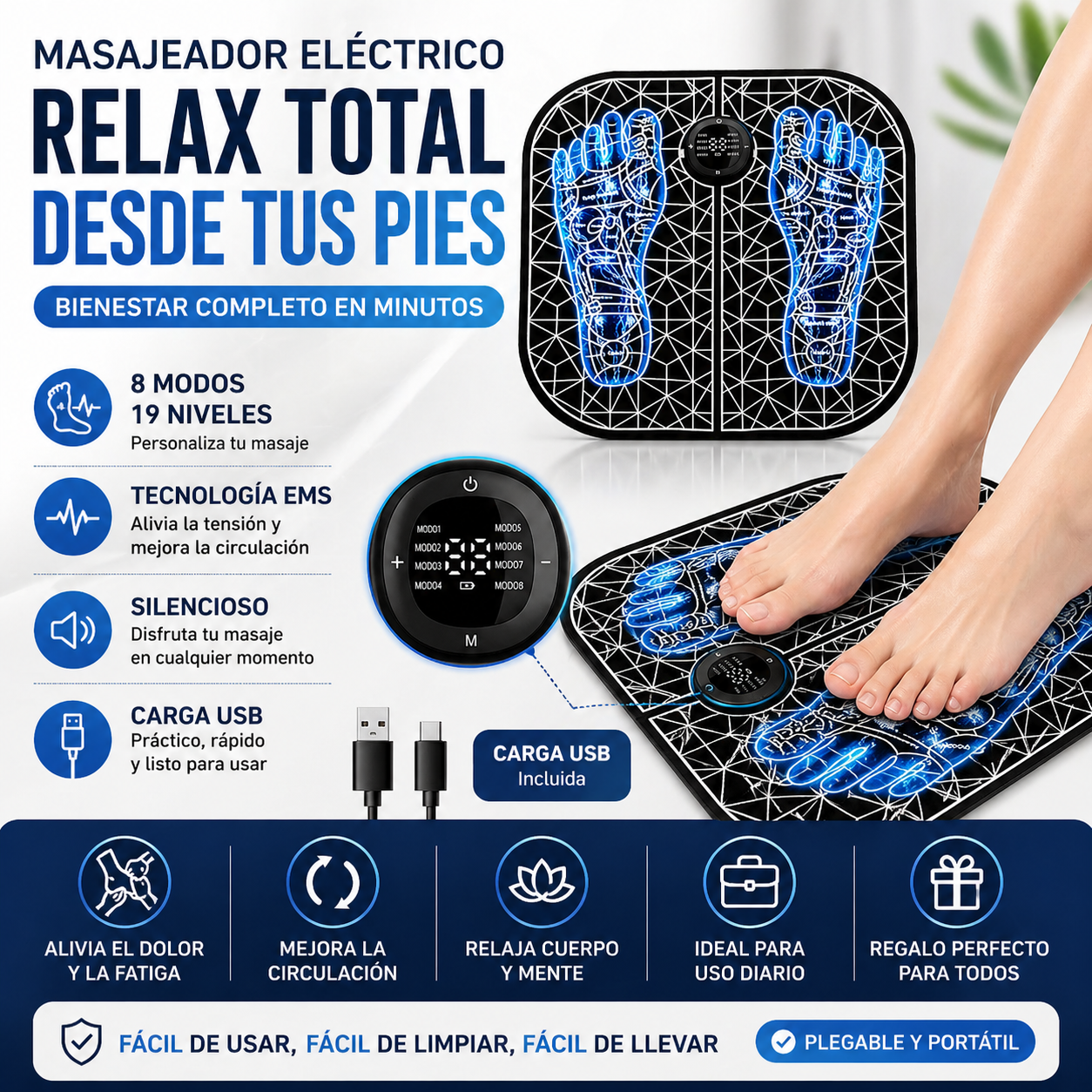 PulsoVital - El descanso que tus pies llevan todo el día pidiendo.